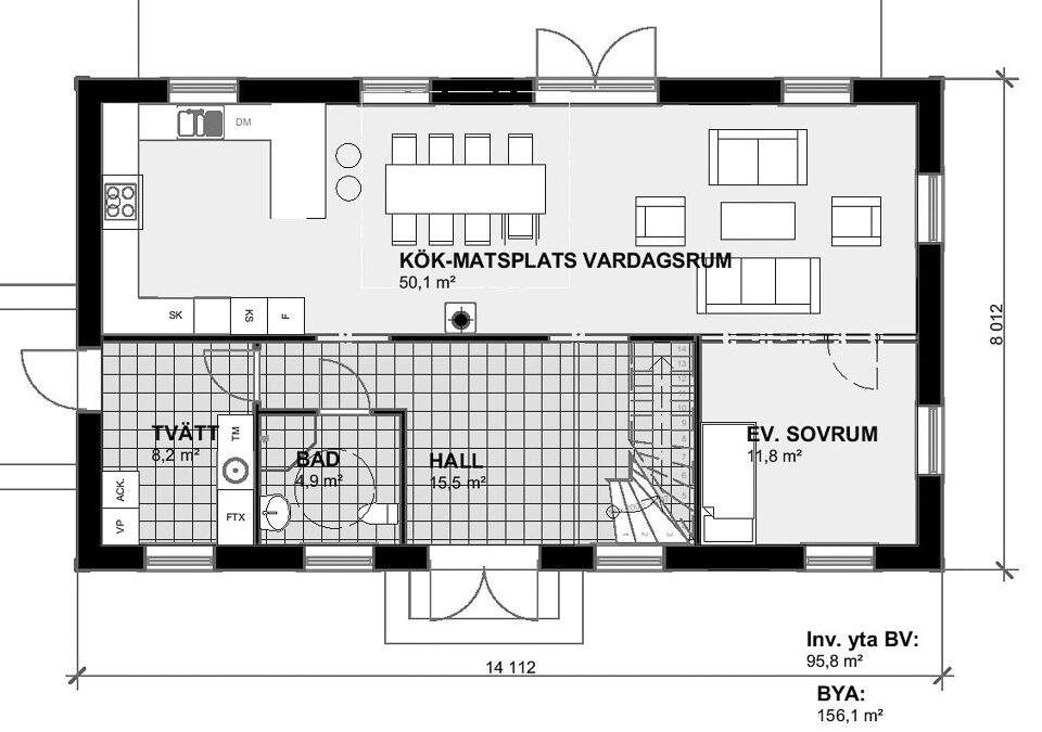 Bottenvåning Villa Säter