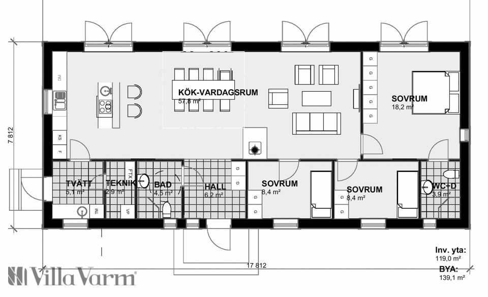 Planlösning Villa Altermyran
