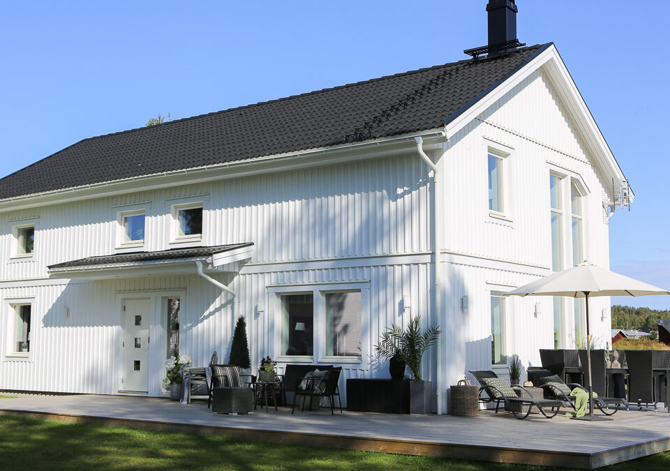Trädäck runt huset
