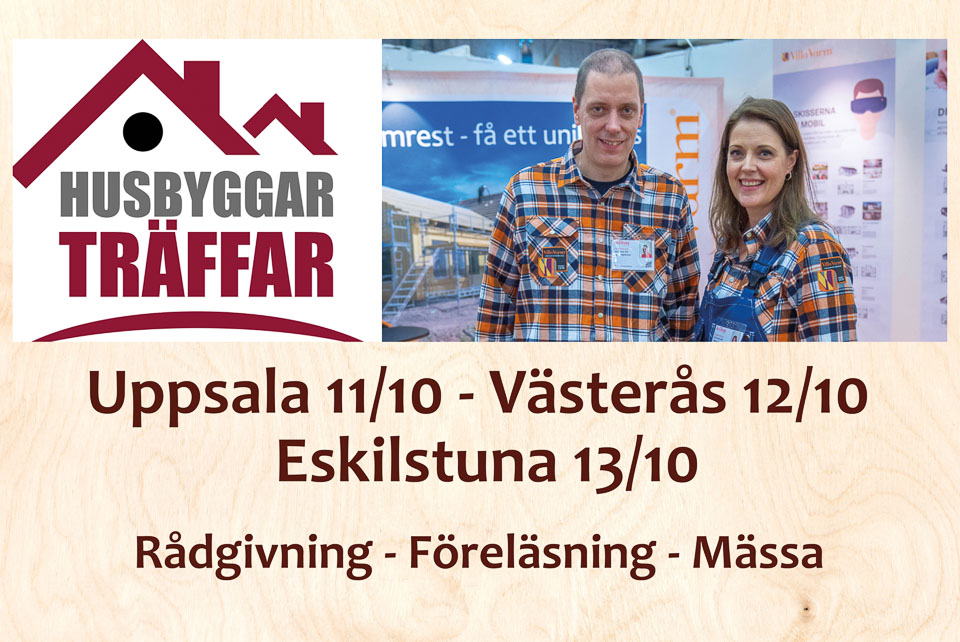 Gratis Husbyggarträffar i oktober